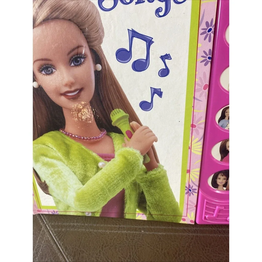VTG Barbie Sing-Along Songs Play-a-Song Book w/ Working Microphone (2000) TESTED